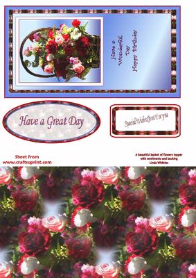 Bakets of Flowers Topper