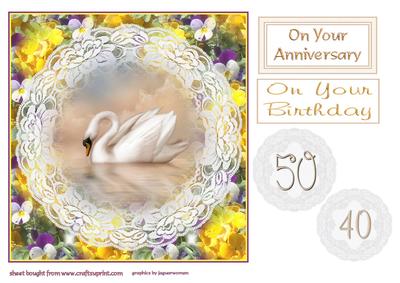 Swan Anniversary/birthday