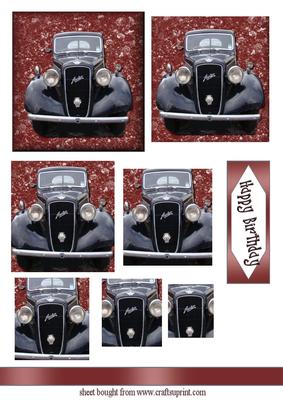 Black Vintage Car