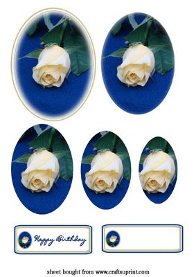 Yellow Rose Oval Pyramid