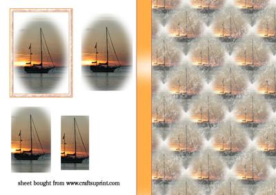 Sailing Boat at Sunset