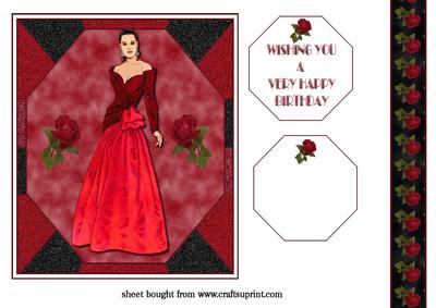 Elegant Lady in Red