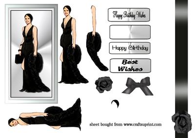 Lady in Black Step-by-step