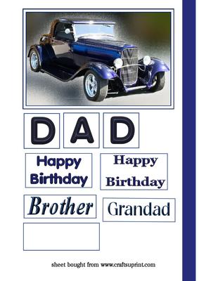 Blue Vintage Car