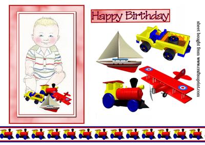 Little Boy with Toys
