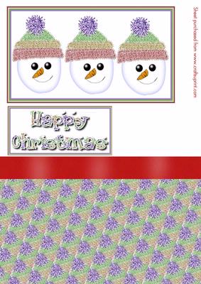 A Trio of Snowmen Topper