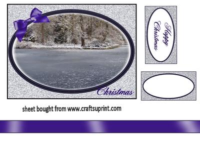 Ice Scene Christmas Card Front