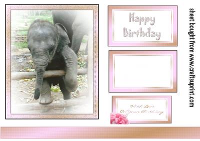 Baby Elephant Topper