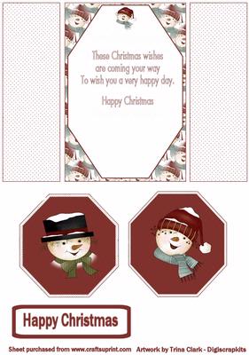 Christmas Snowman Gatefold