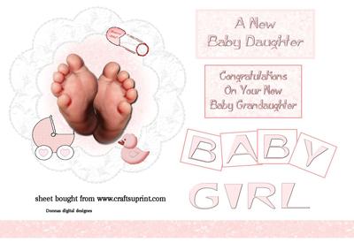 Baby Girl Topper