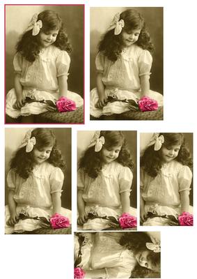 Girl with a Pink Rose