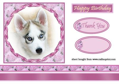 Beautiful Husky Topper