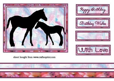 Horse Silhouette Topper