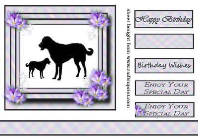 Dog Happy Birthday Silhouette