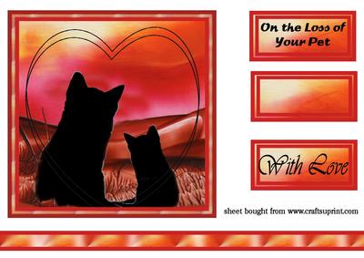 Cat Sympathy Silhouette