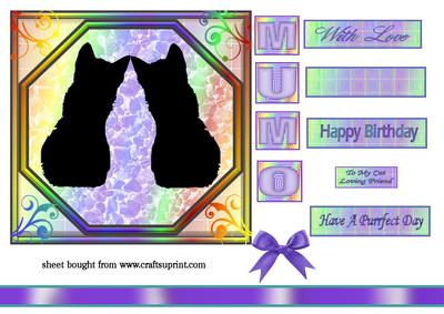 Cat Silhouette Topper