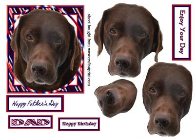 Labrador Father's Day Step-by-step