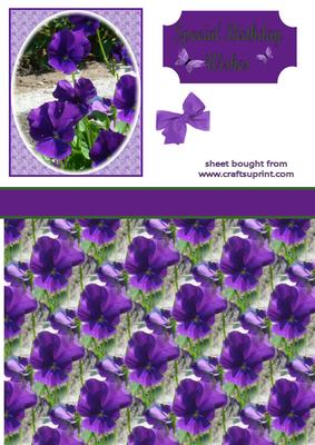 Pansy Topper & Sheet