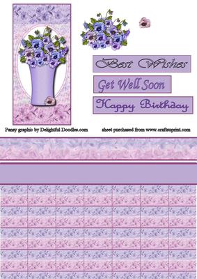 Vase of Pansies