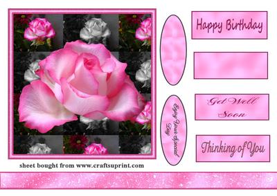 Pink Rose Topper