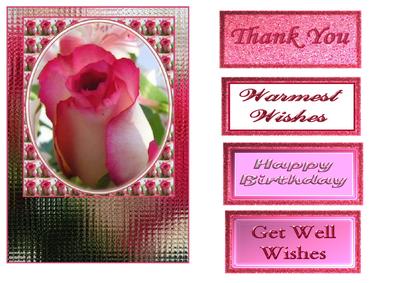 Pink Rose Quick Card