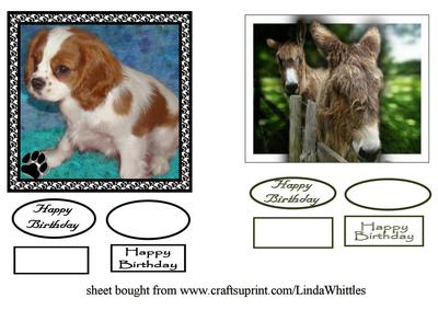 Puppy & Donkey Toppers