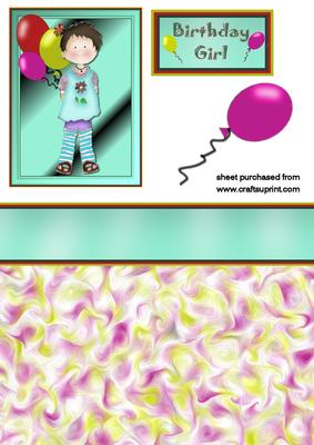 Balloon Birthday Girl