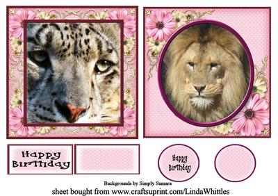 Snow Leopard & Lion Toppers