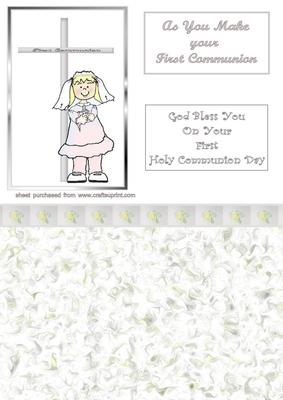 First Holy Communion Girl Blonde