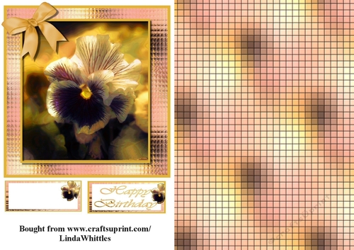 Yellow Pansy Topper