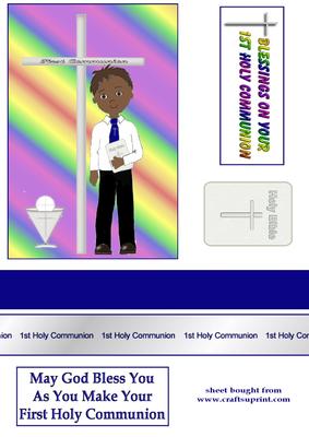 Ethnic Holy Communion Boy