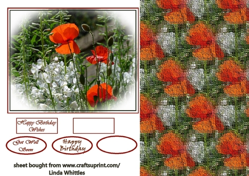 Poppies Topper