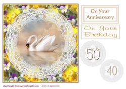 Swan Anniversary/birthday