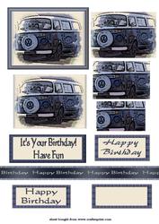 Cartoonised Campervan