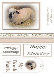 Lamb Topper and Bookmark