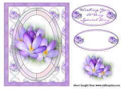 Crocus Card Front