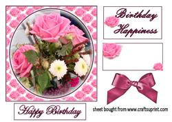 Rose Bouquet Quick Card