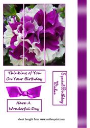 Purple Flower Panel