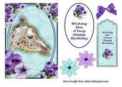 Giraffe Quick Card