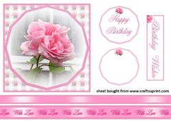 Rose in Hexagon Frame
