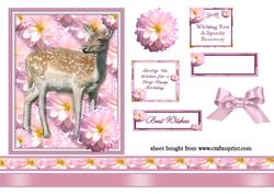 Deer Among the Flowers