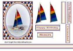 Sailing Boat with Bright Sales
