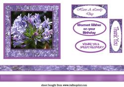 Purple Flower Topper