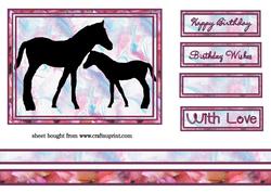 Horse Silhouette Topper