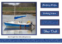 Boat on the River Topper