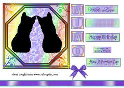 Cat Silhouette Topper