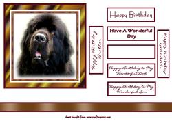 Newfoundland Dog Topper