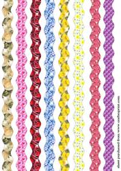 Flower Ribbons - Wavy
