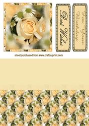 Peach Rose Topper and Sheet