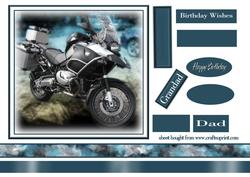 Motor Bike Topper